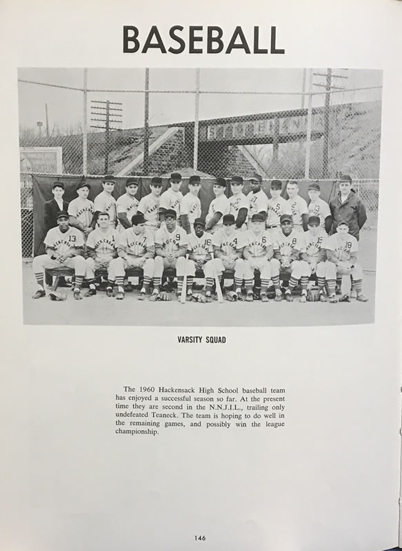 William Harris HHS 1960 Baseball Team